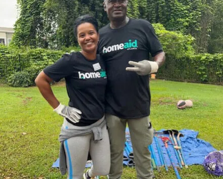 Volunteering at HomeAid Atlanta